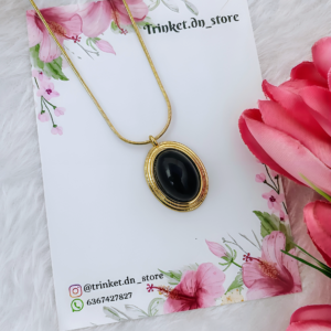 Black Stone Necklace