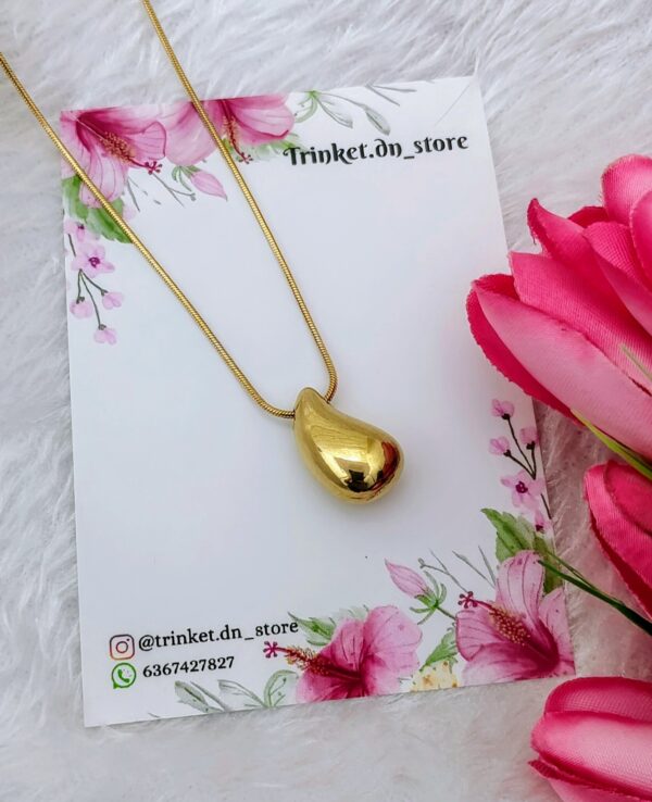 Small Tear Drop Necklace - Image 2
