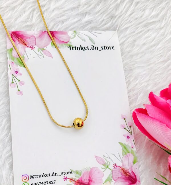 Gold Peral Necklace