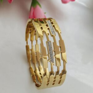 Modern Cut CZ Stone Bracelet