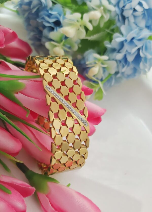 Honeycomb Diamond Cut Bracelet