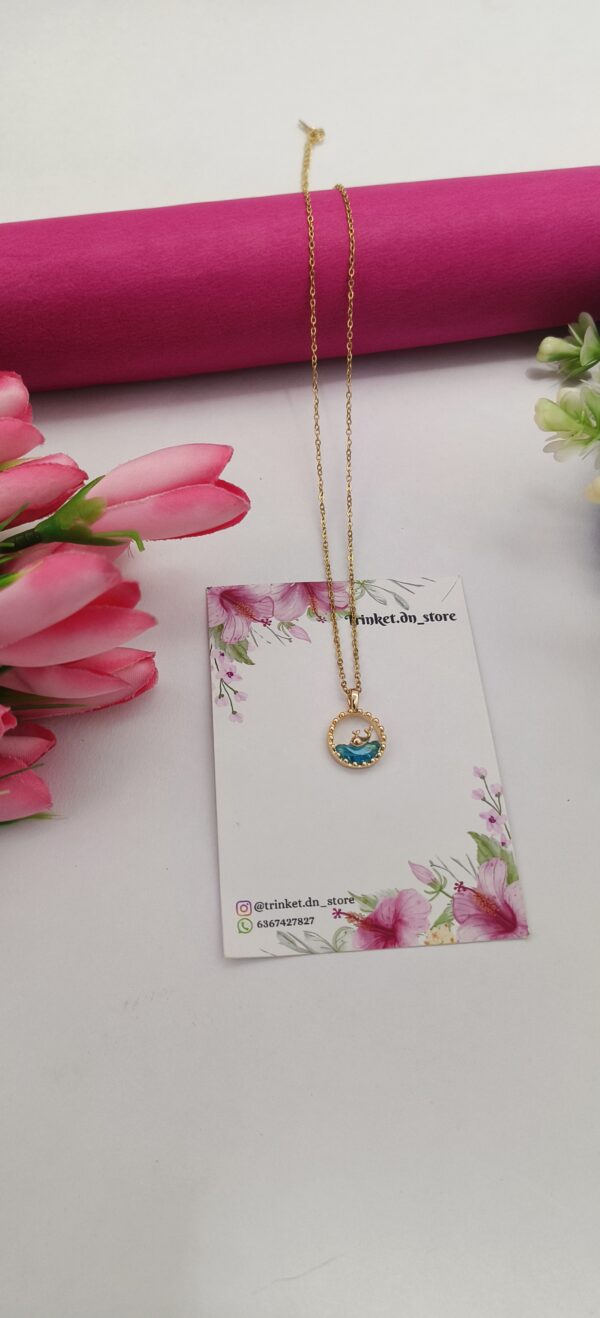 Ocean Anchor Pendant Necklace – Nautical Charm - Image 2