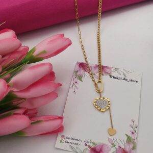 Heart Crystal Pendant Necklace – Elegant & Romantic Charm