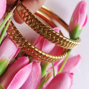 Gold plated Cuban link bracelets