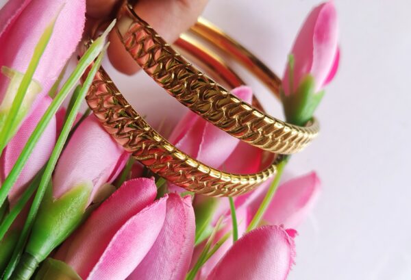 Gold plated Cuban link bracelets