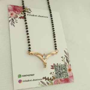 ✨ Stylish V-Shaped Mangalsutra Necklace 🖤