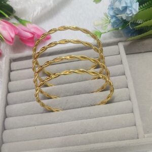 Premium Twisted Wave Bangles ✨