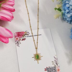 ☀️ Sunburst Oval Drop Chain ✨